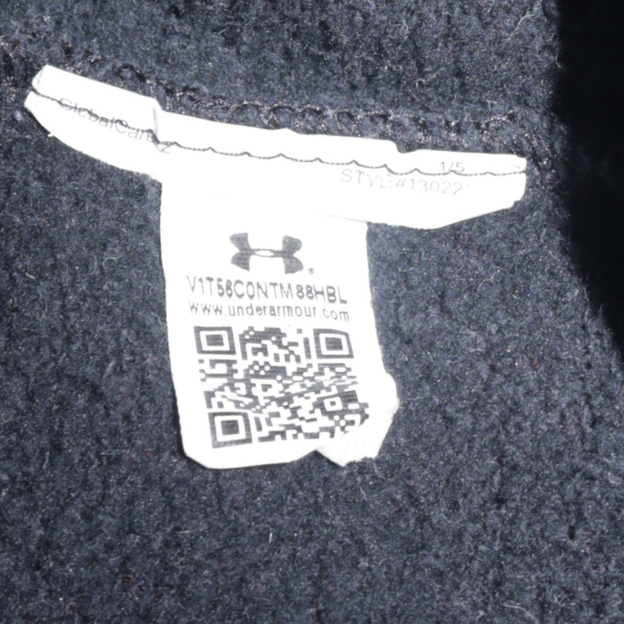Under Armour Men’s Black Full Zip Hoodie Small Fitted ColdGear