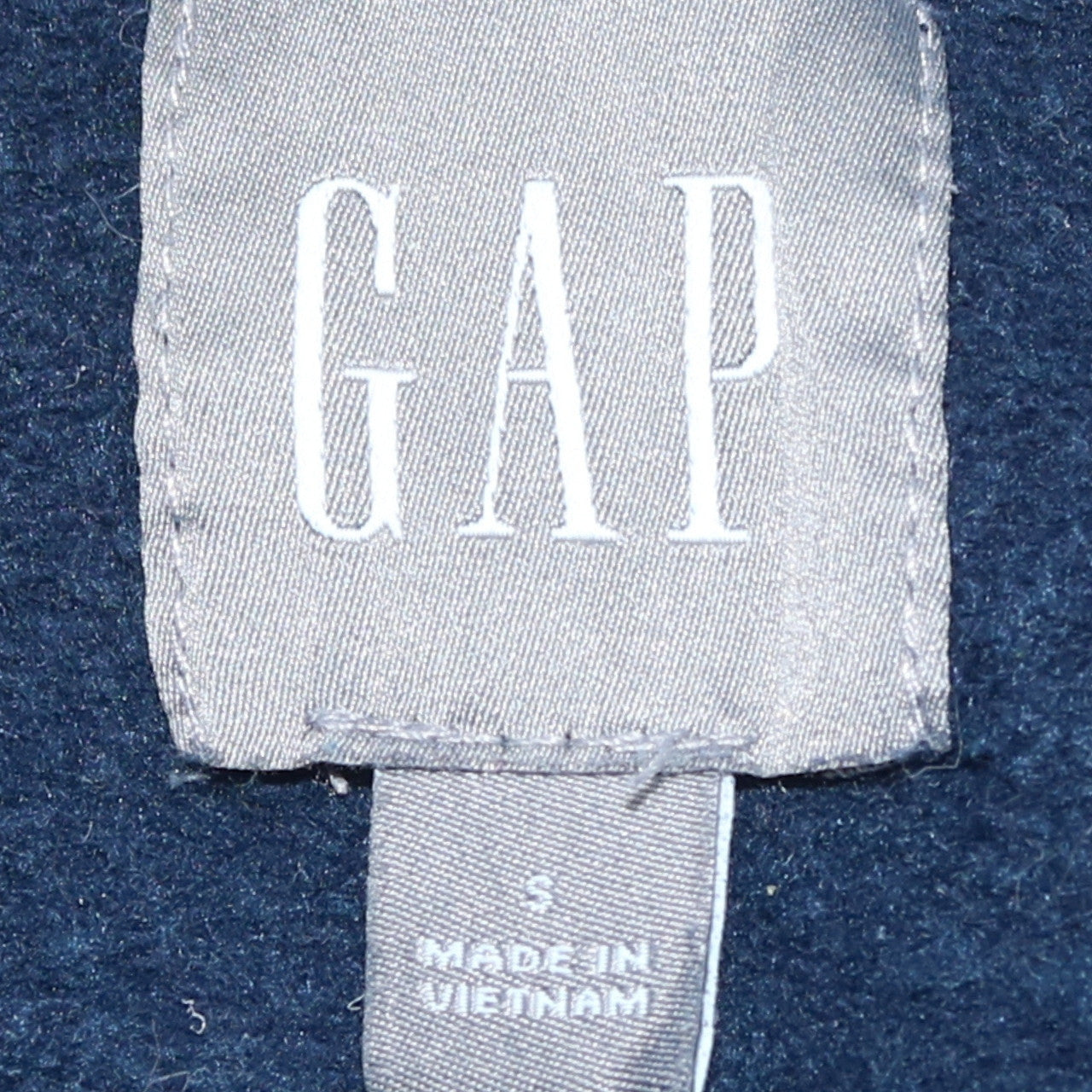 GAP Men's Blue Classic 1969 1/4 Zip Fleece Sweatshirt Size S