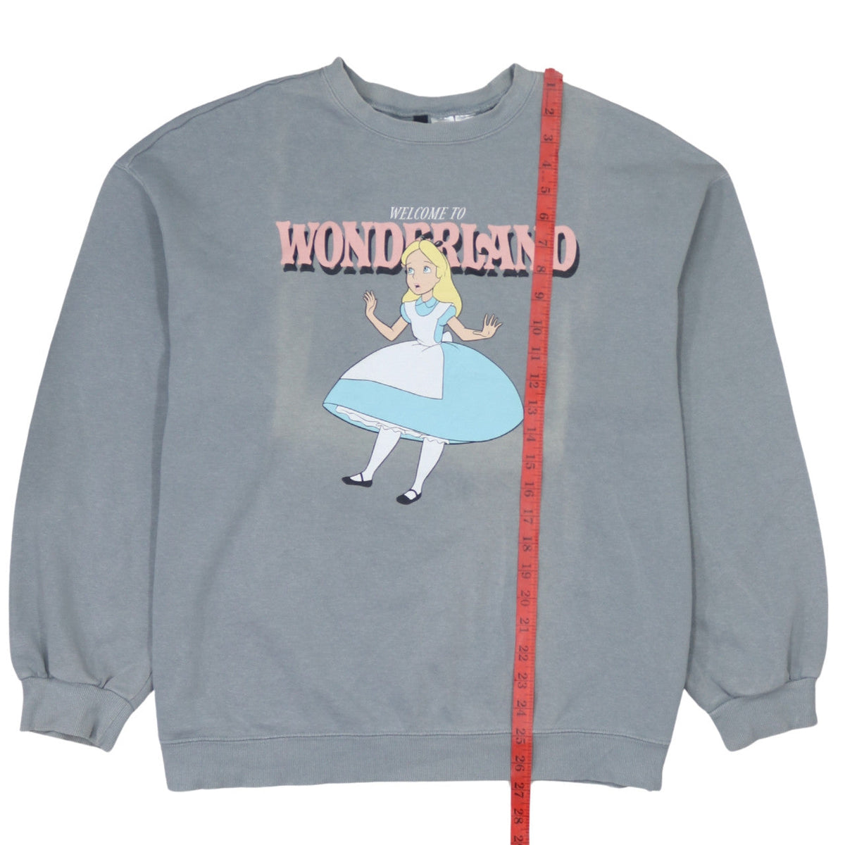 H&M Divided Disney Alice in Wonderland Grey Women's M Pullover Sweatshirt