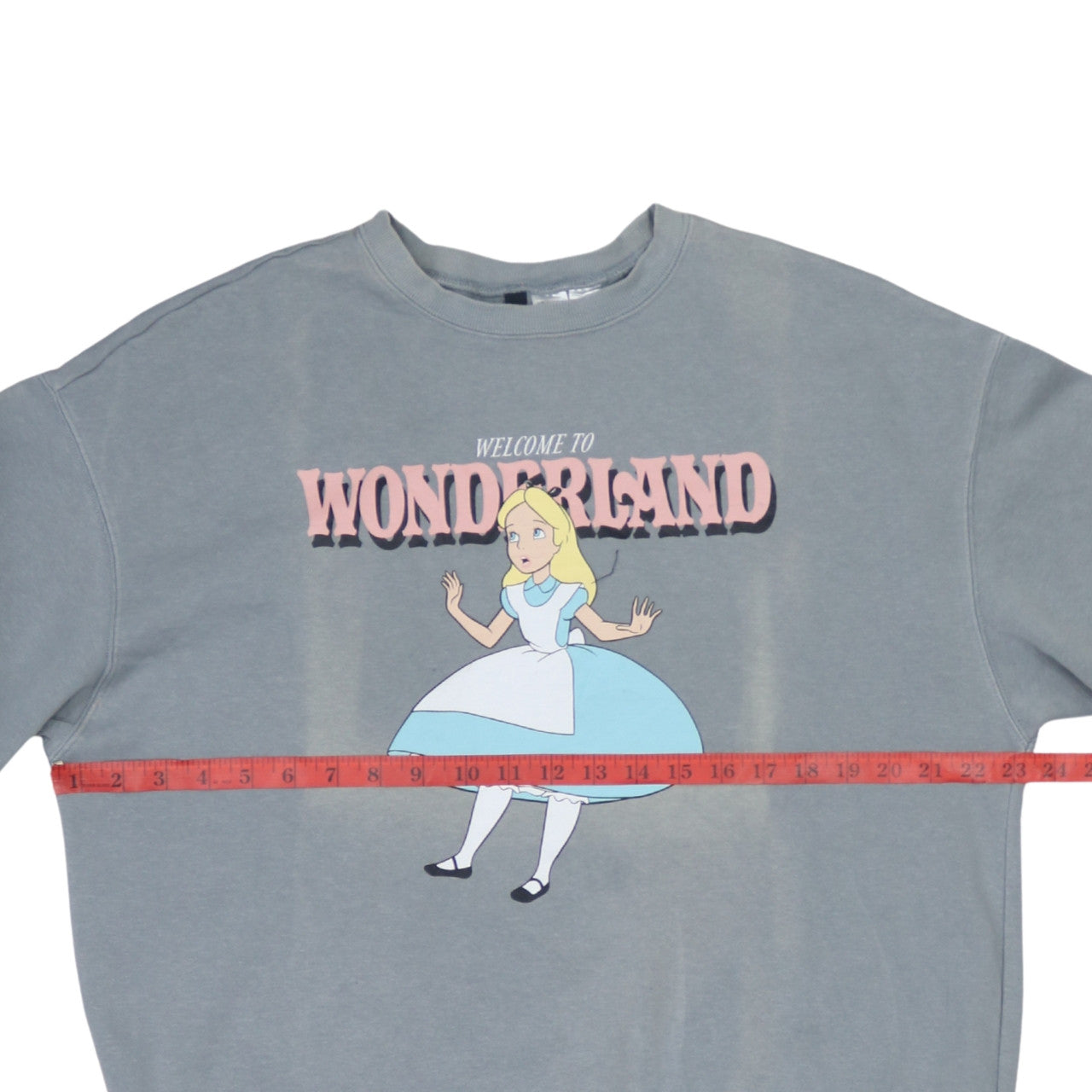 H&M Divided Disney Alice in Wonderland Grey Women's M Pullover Sweatshirt