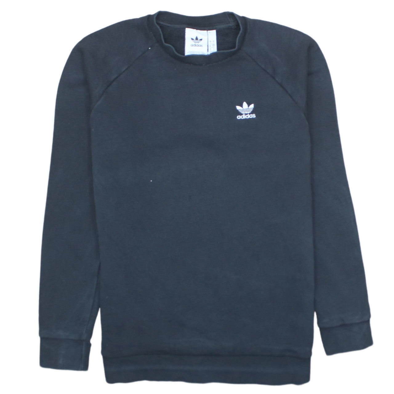Adidas Men's Black Crew Neck Pullover Sweatshirt Size S
