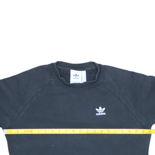 Adidas Men's Black Crew Neck Pullover Sweatshirt Size S