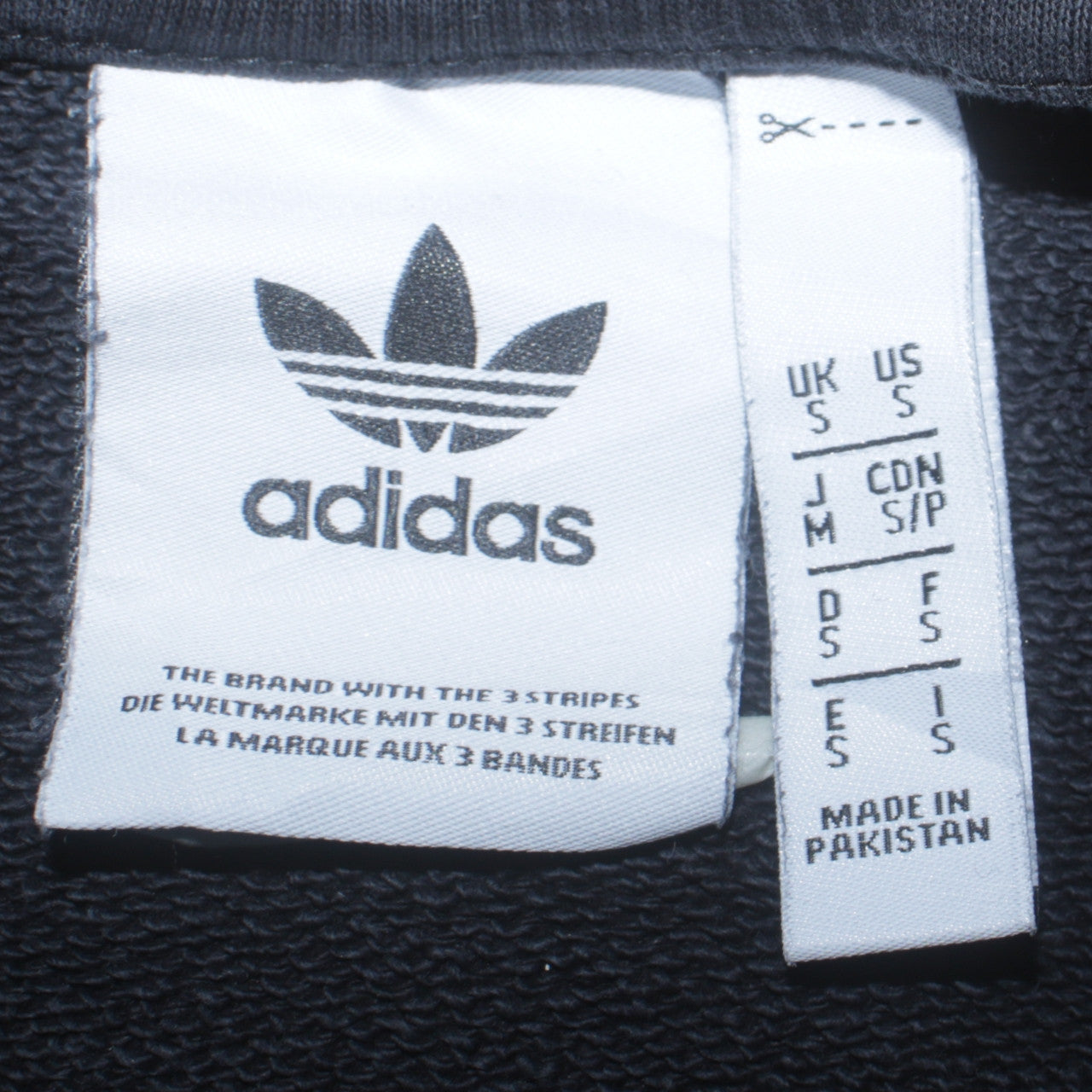 Adidas Men's Black Crew Neck Pullover Sweatshirt Size S