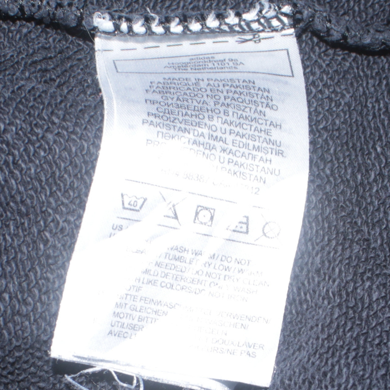 Adidas Men's Black Crew Neck Pullover Sweatshirt Size S