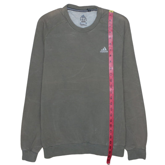 Adidas Mens Grey Small Clima365 Crew Neck Pullover Sweatshirt