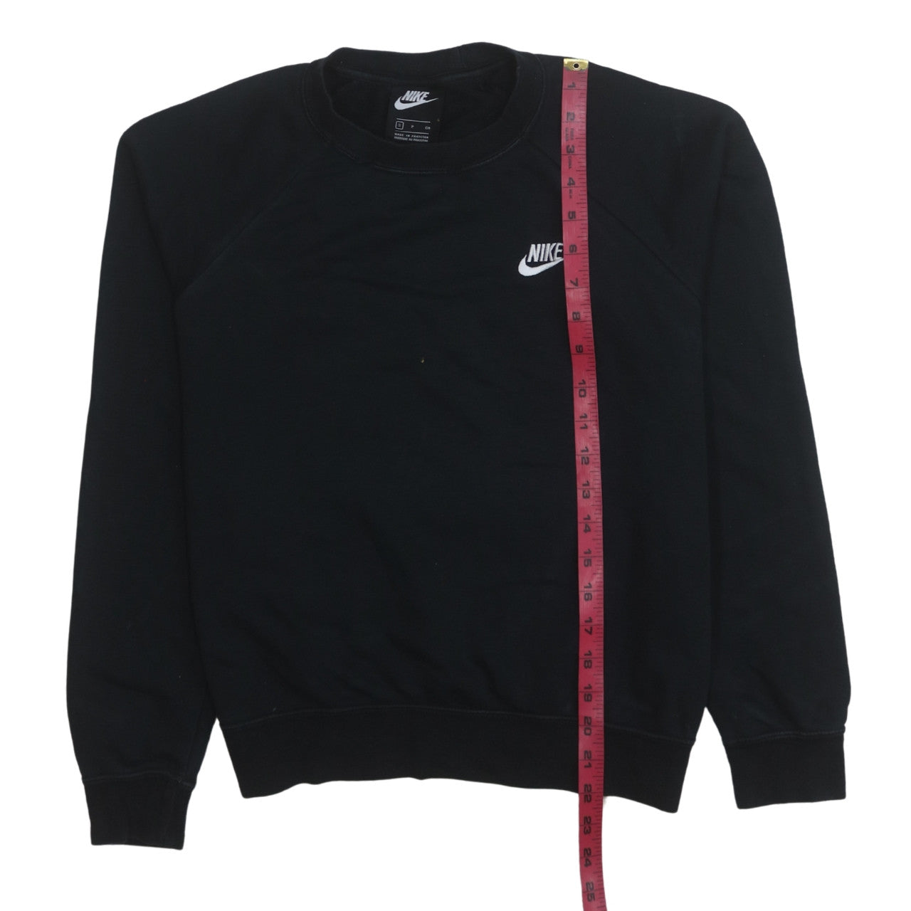 Nike Men's Black Small Pullover Crew Neck Fleece Sweatshirt