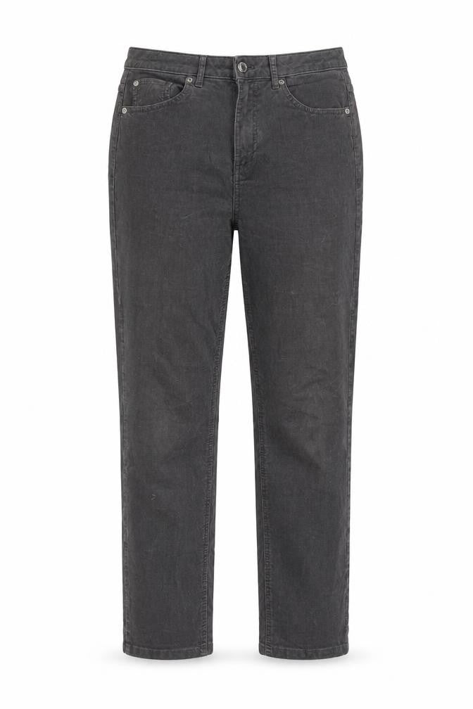Marks and Spencer Women’s Grey Corduroy Chino Trousers Size 10 Regular