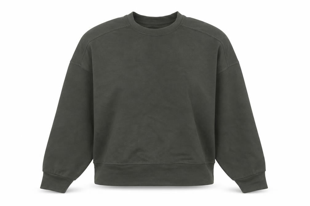 Front view of Dunnes Women’s Green Relaxed Fit Active Pullover Sweatshirt, size UK 8