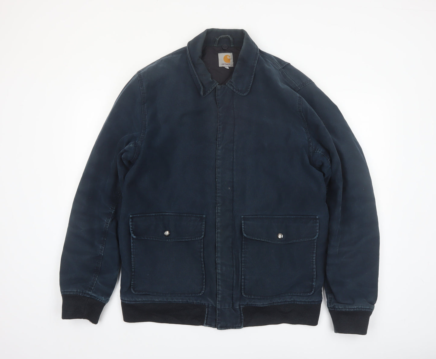 Carhartt Men’s Blue XL Monroe Bomber Jacket Cotton Workwear