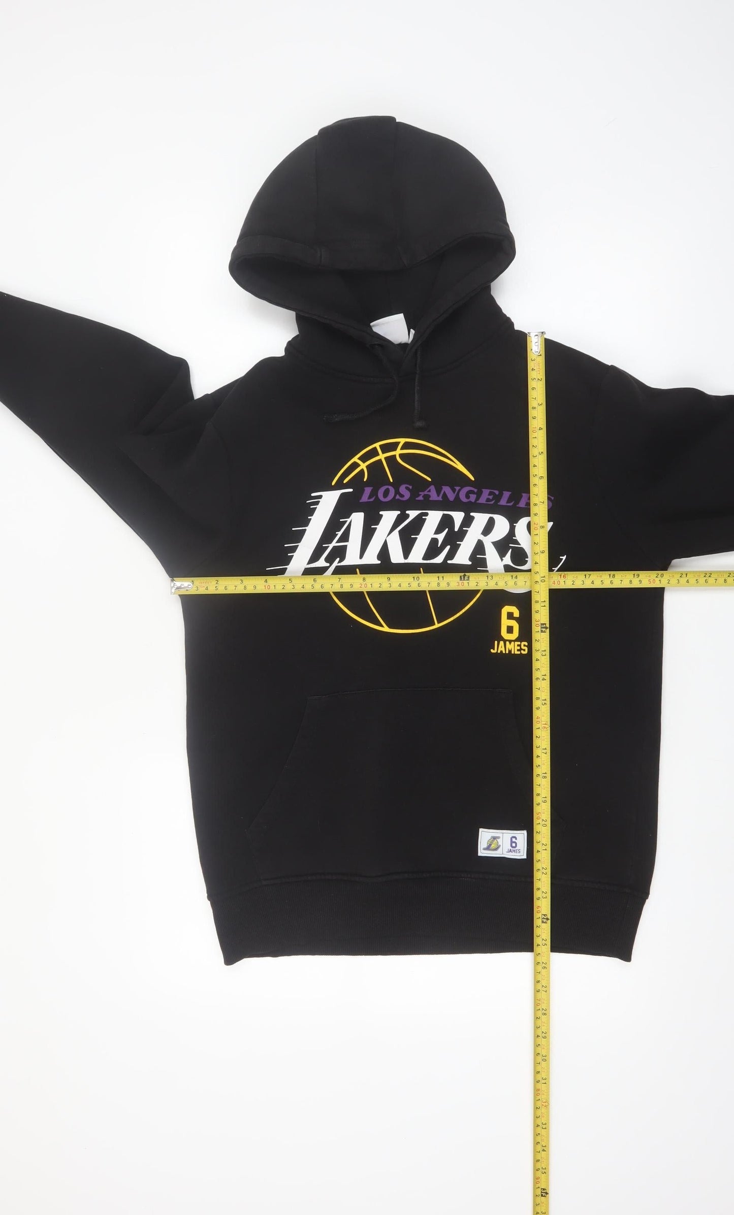 NBA Mens Black Los Angeles Lakers Hoodie Medium Pullover Graphic