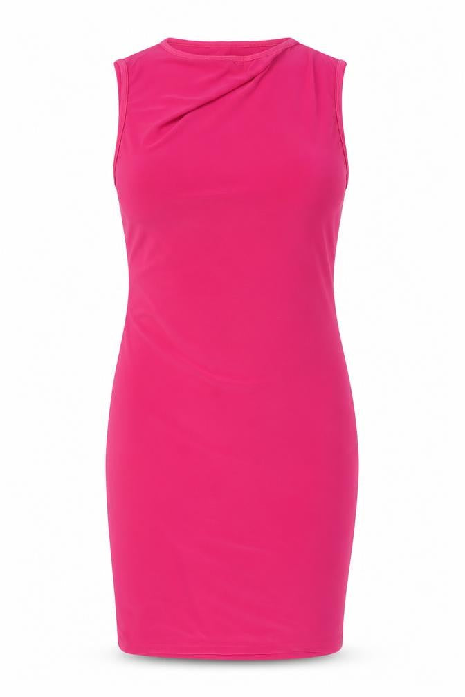 PRETTYLITTLETHING Women Pink Bodycon Sleeveless Short Dress UK10