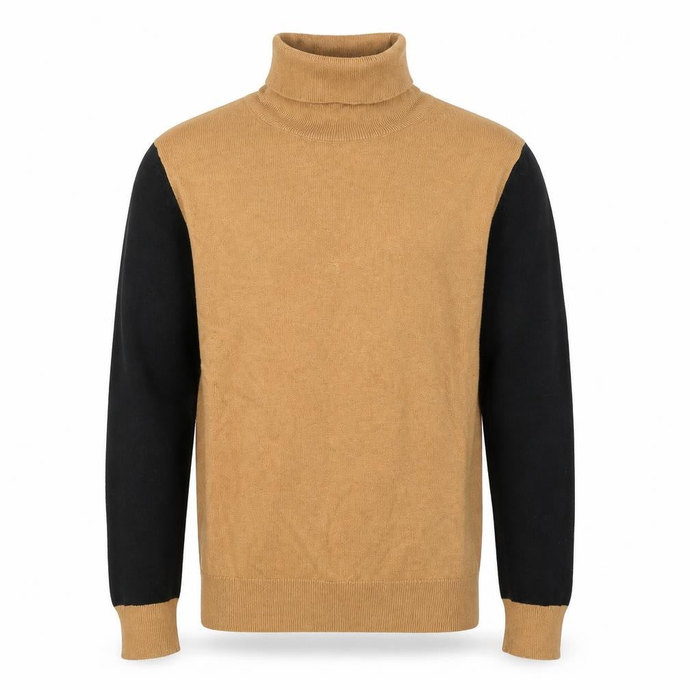 Rowen Avenue Men's Beige Roll Neck Jumper Size M Long Sleeve Knit