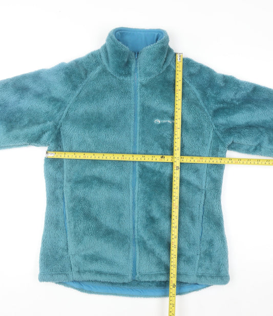 Sprayway Women's Blue Full Zip Fleece Jacket UK 12 M Polyester
