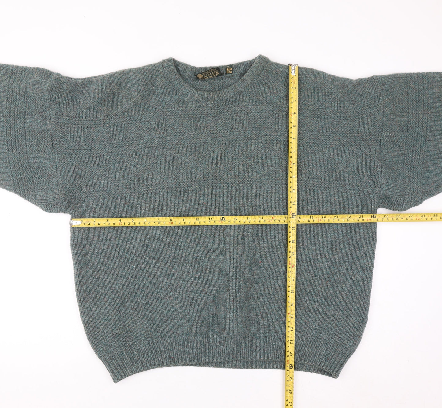 Gaeltarra Ireland Men's Green Wool Pullover Jumper XL