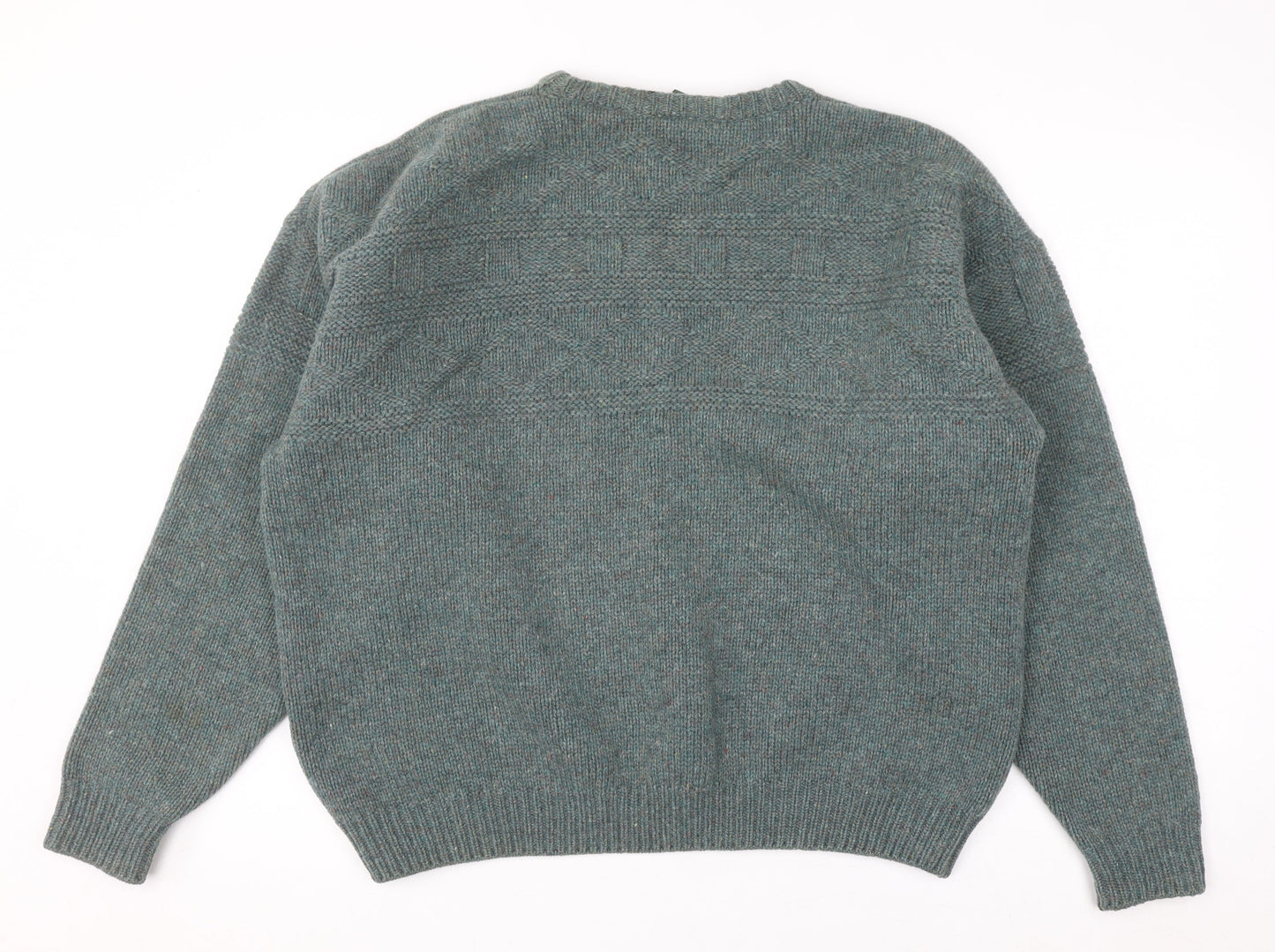 Gaeltarra Ireland Men's Green Wool Pullover Jumper XL