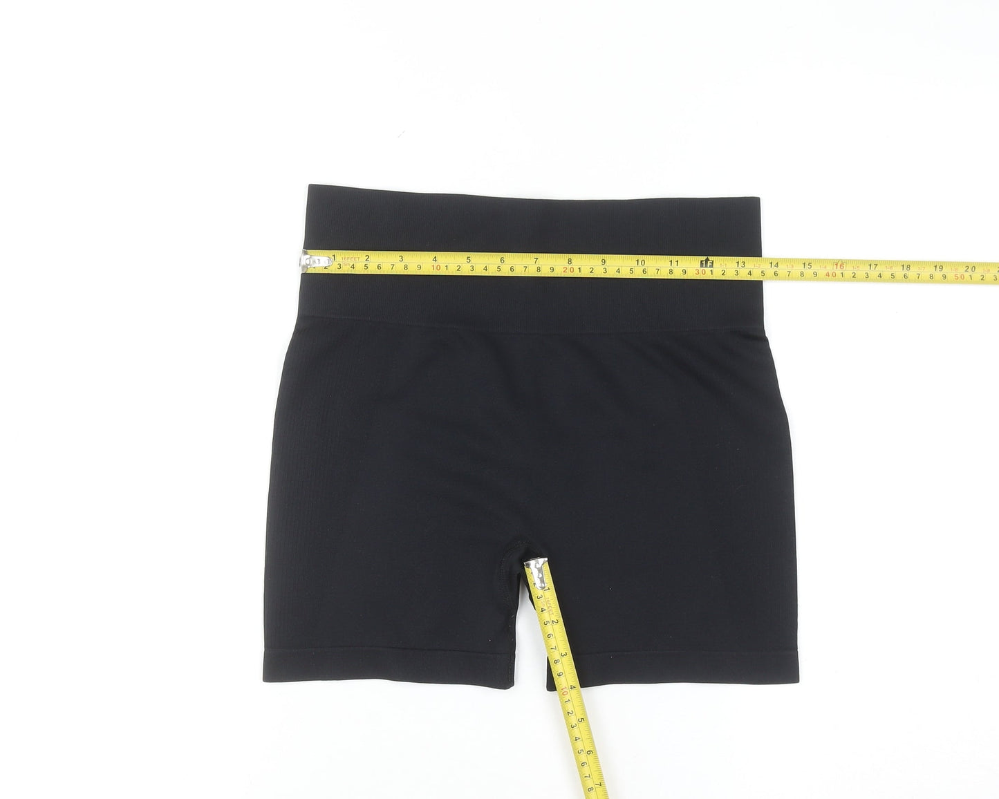 Primark Women’s Black Biker Activewear Shorts Medium Stretch Workout