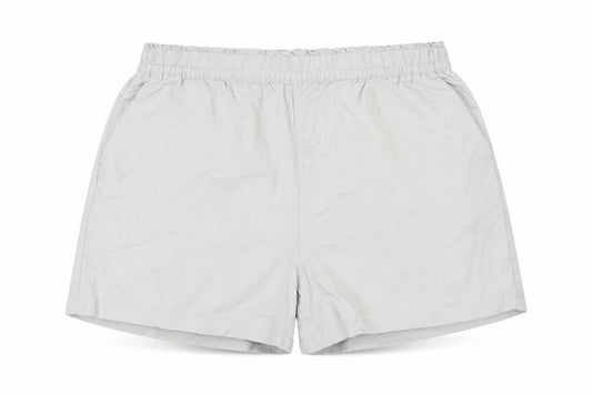 Front view of Dunnes Women’s Beige Linen Blend Pull-On Casual Shorts, size UK 12