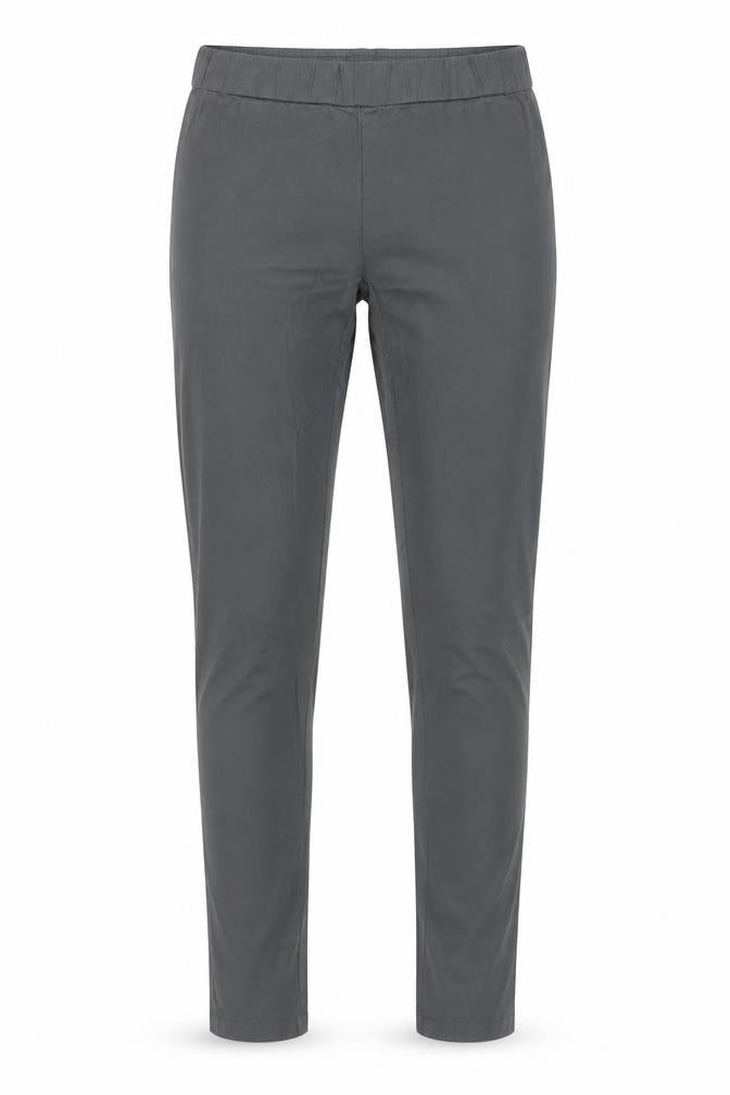 VILA Women Grey Slim Fit Stretch Leggings M Cotton Blend