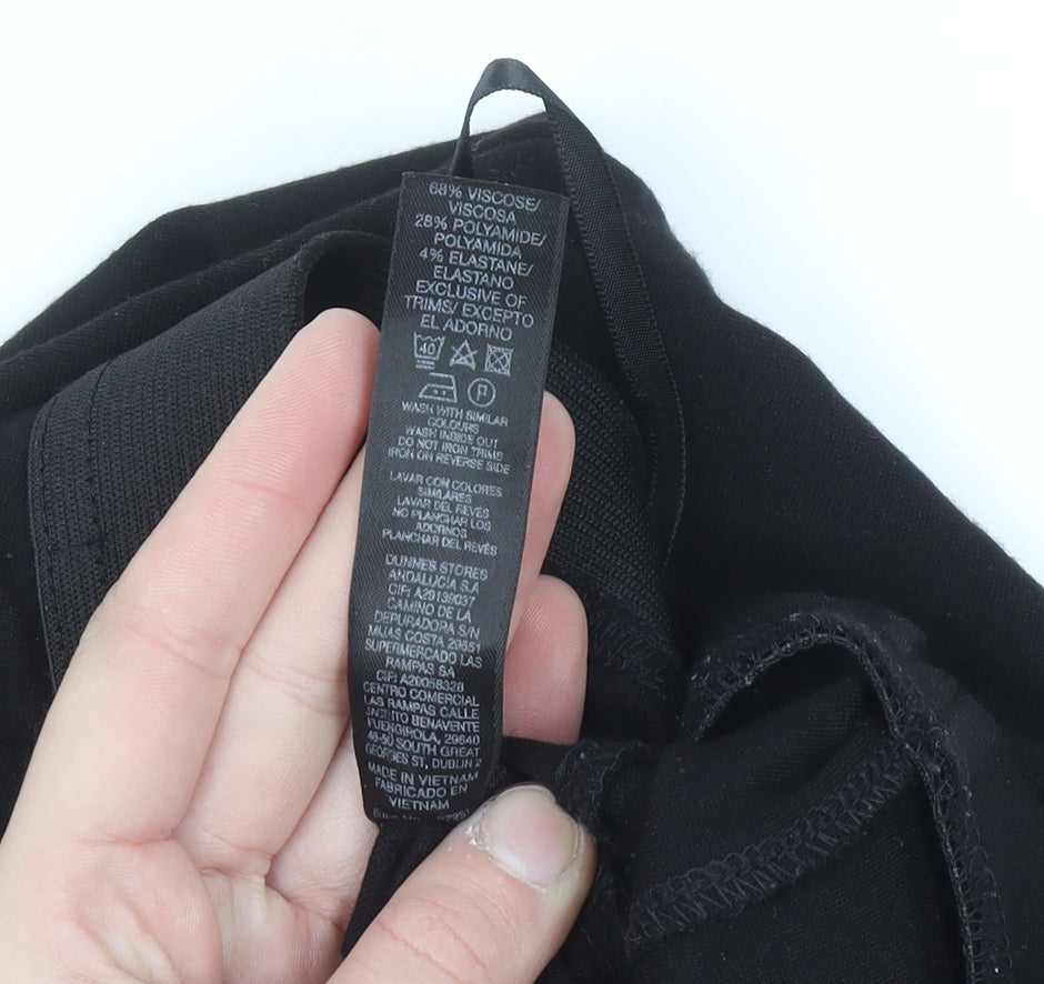 Dunnes Women's Black Stretch Leggings Size S