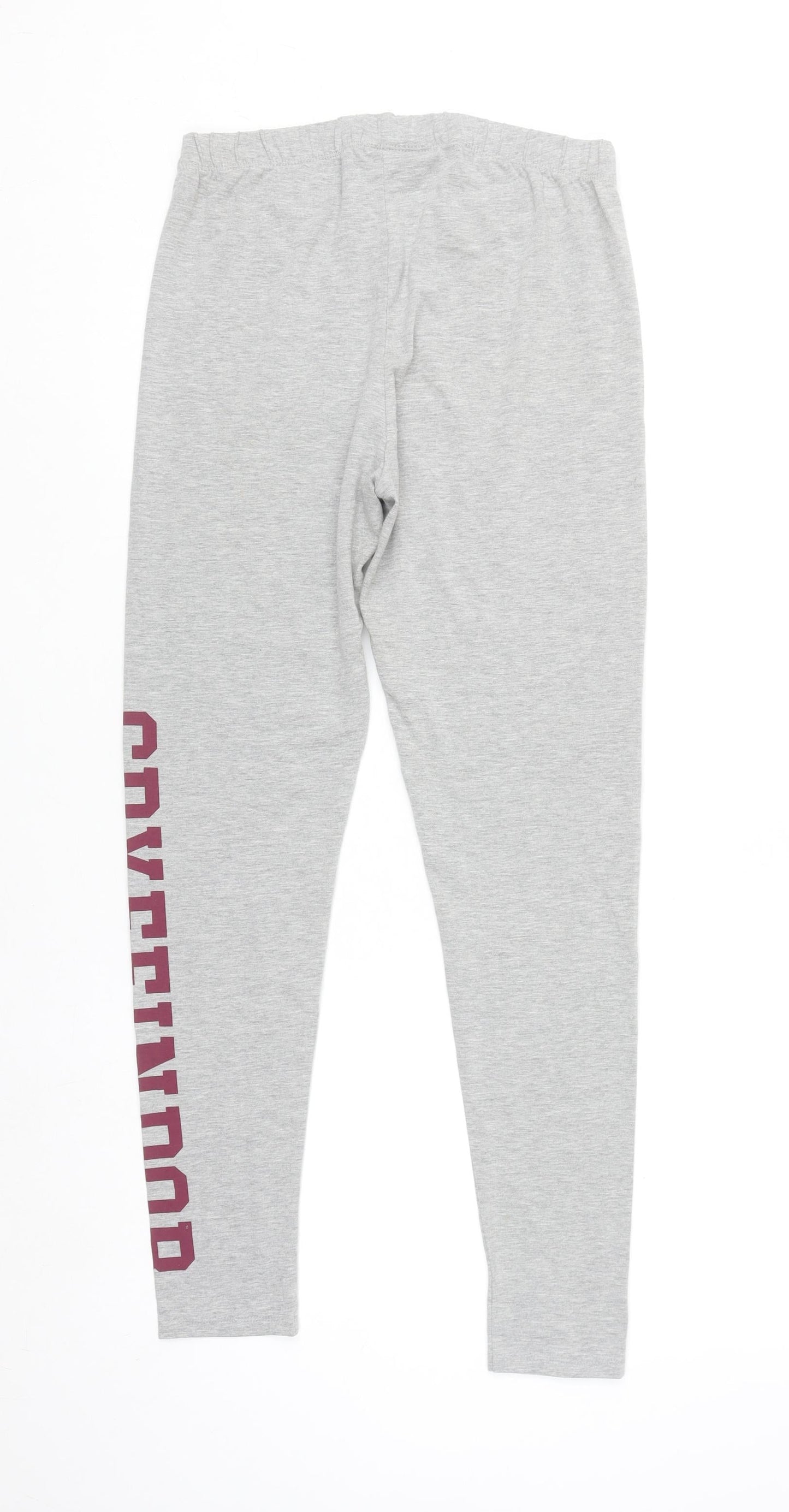 Harry Potter Gryffindor Grey Womens Leggings Size 12 Elastic Waist