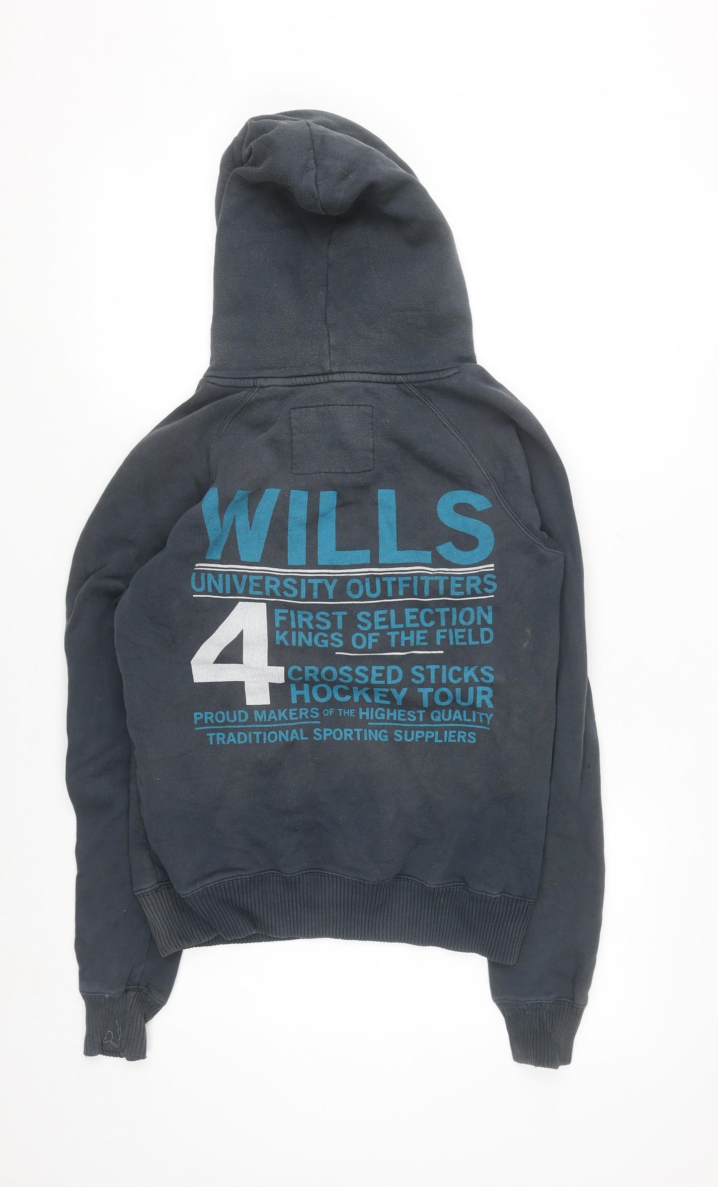 Jack Wills Women's Navy Blue Pullover Hoodie Size 8 Cotton Blend