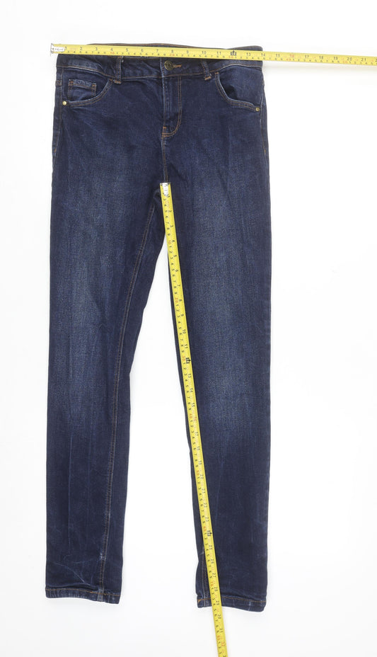 Denim Co Girls Blue Slim Fit Jeans 13-14 Years Dark Wash Stretch
