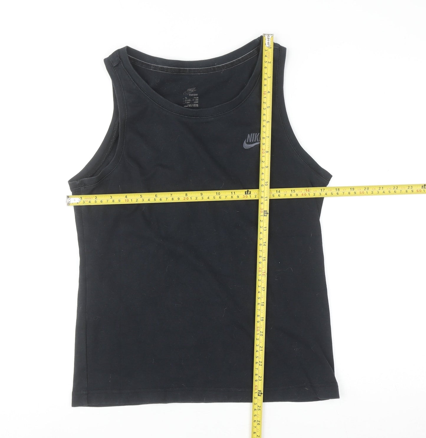 Nike Men's Black Sleeveless Sports Tank Top Size L Cotton Blend