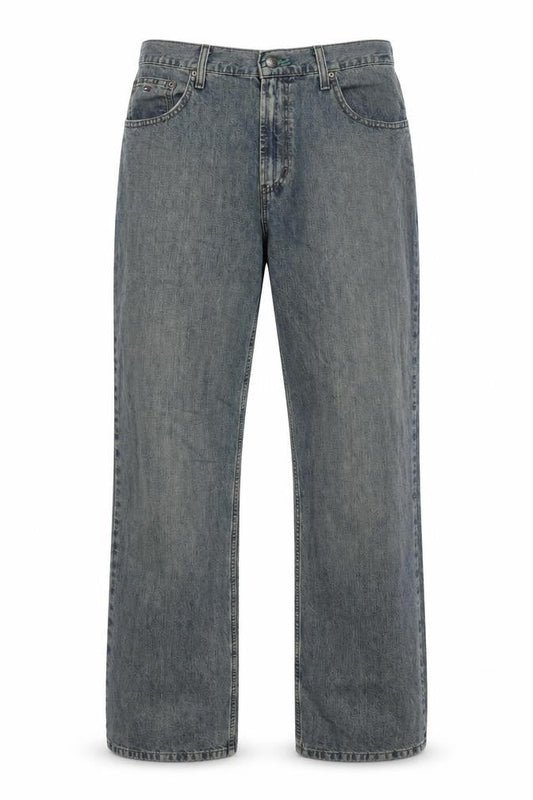 Tommy Hilfiger Men’s Blue Denim Loose Fit Straight Jeans 33x32