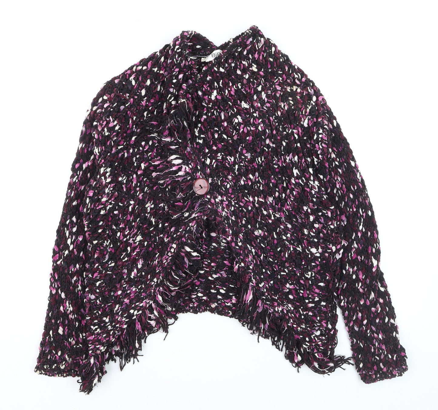 Biba Womens Multicoloured Chunky Knit Cardigan Size 14