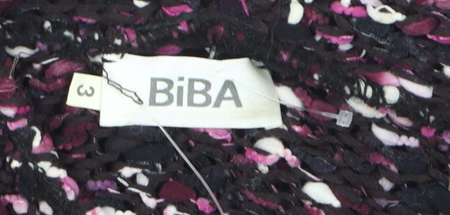 Biba Womens Multicoloured Chunky Knit Cardigan Size 14