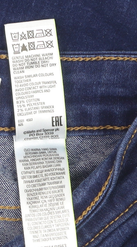Marks and Spencer Women’s Blue Slim Jeans Size 18 Short Denim