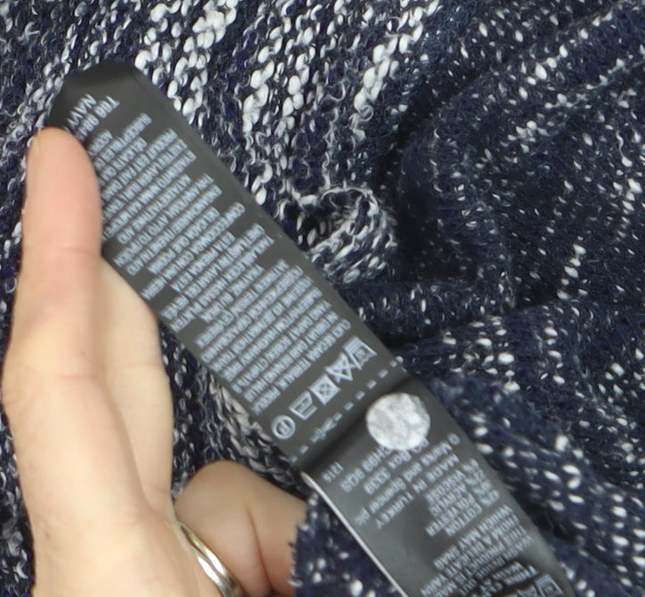 Marks and Spencer Women Blue Roll Neck Knit Jumper Size 18