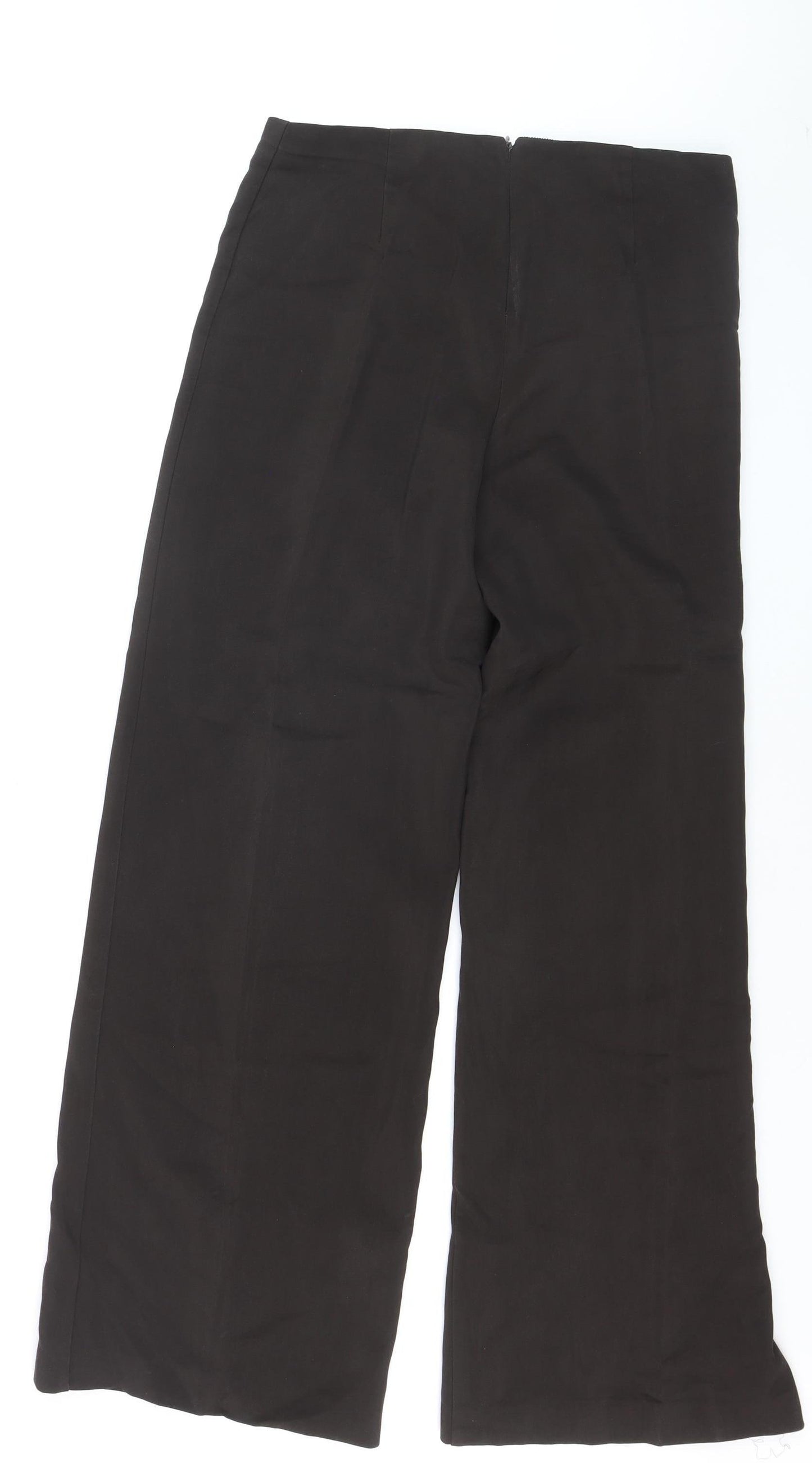 MNG Women's Black Tailored Stretch Trousers Size 12 Regular Fit