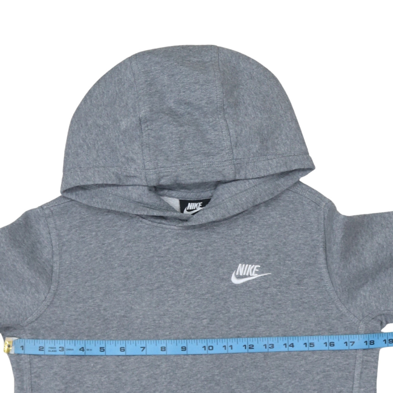 Nike Boys Grey Pullover Fleece Hoodie L 147-158cm Hooded Sweatshirt