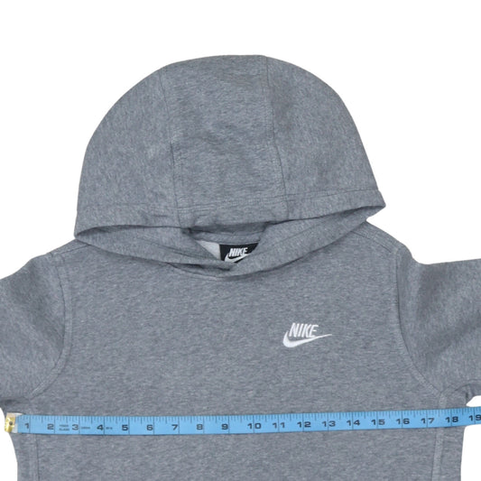 Nike Boys Grey Pullover Fleece Hoodie L 147-158cm Hooded Sweatshirt