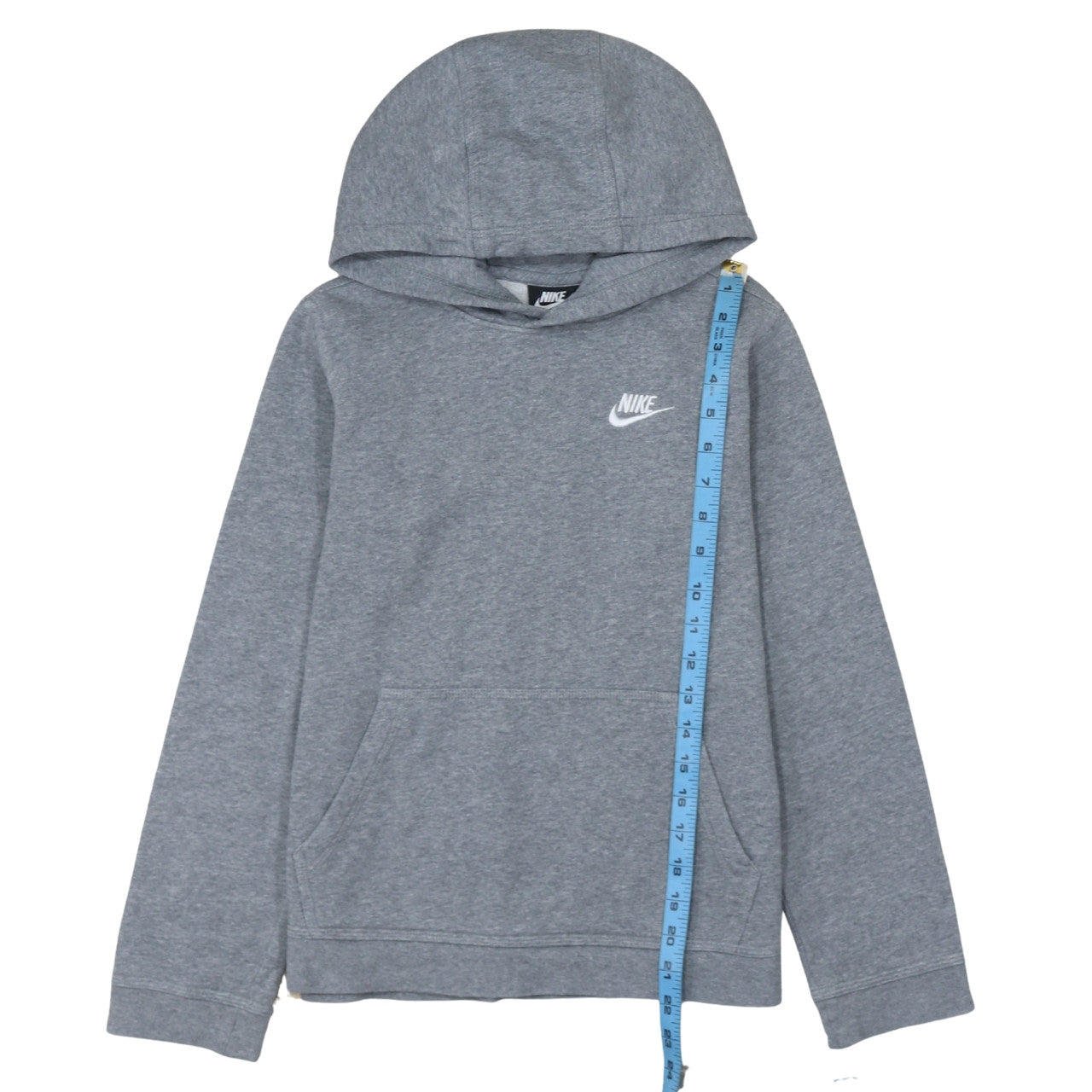 Nike Boys Grey Pullover Fleece Hoodie L 147-158cm Hooded Sweatshirt