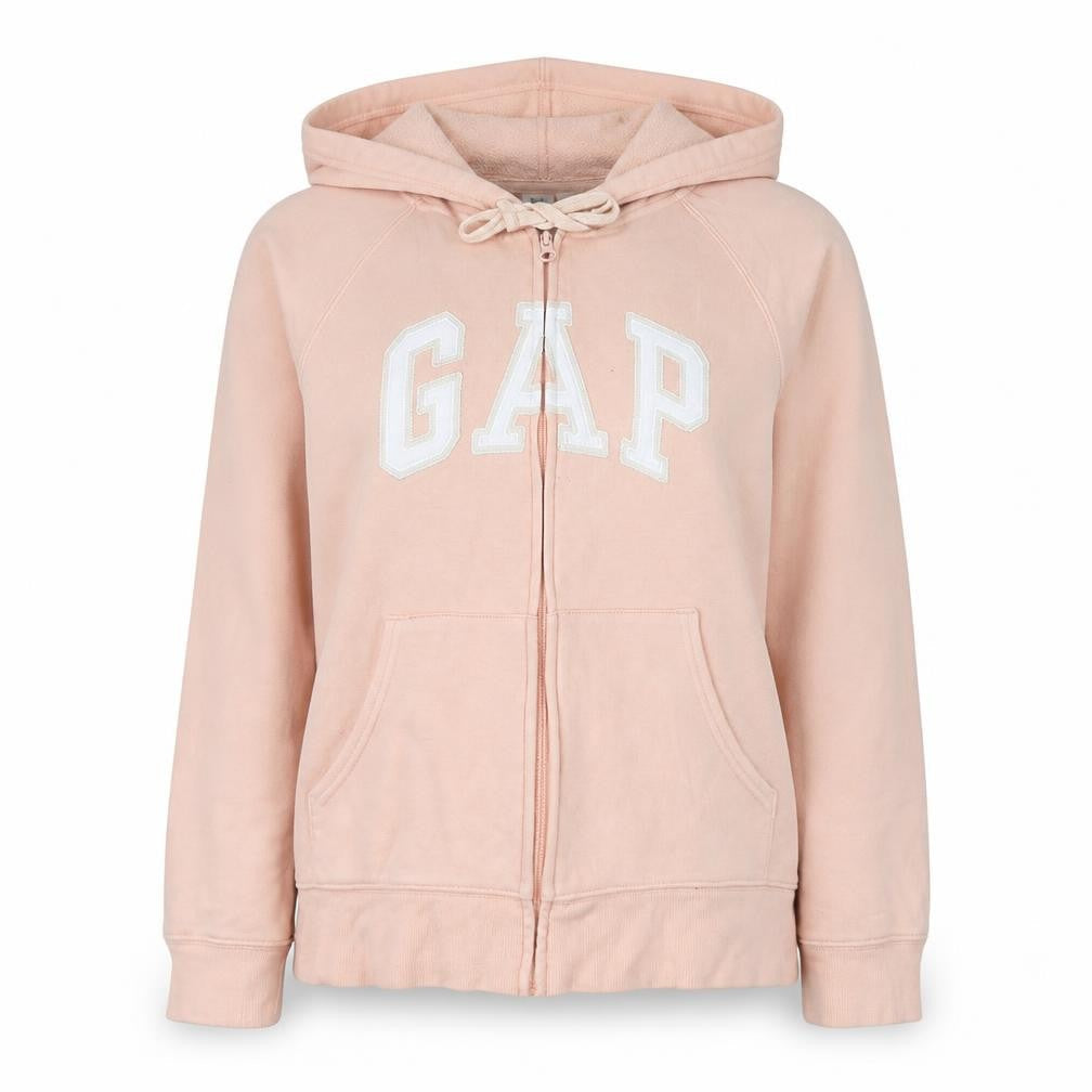 Gap Women Pink Full Zip Hoodie Small Cotton Blend Casual