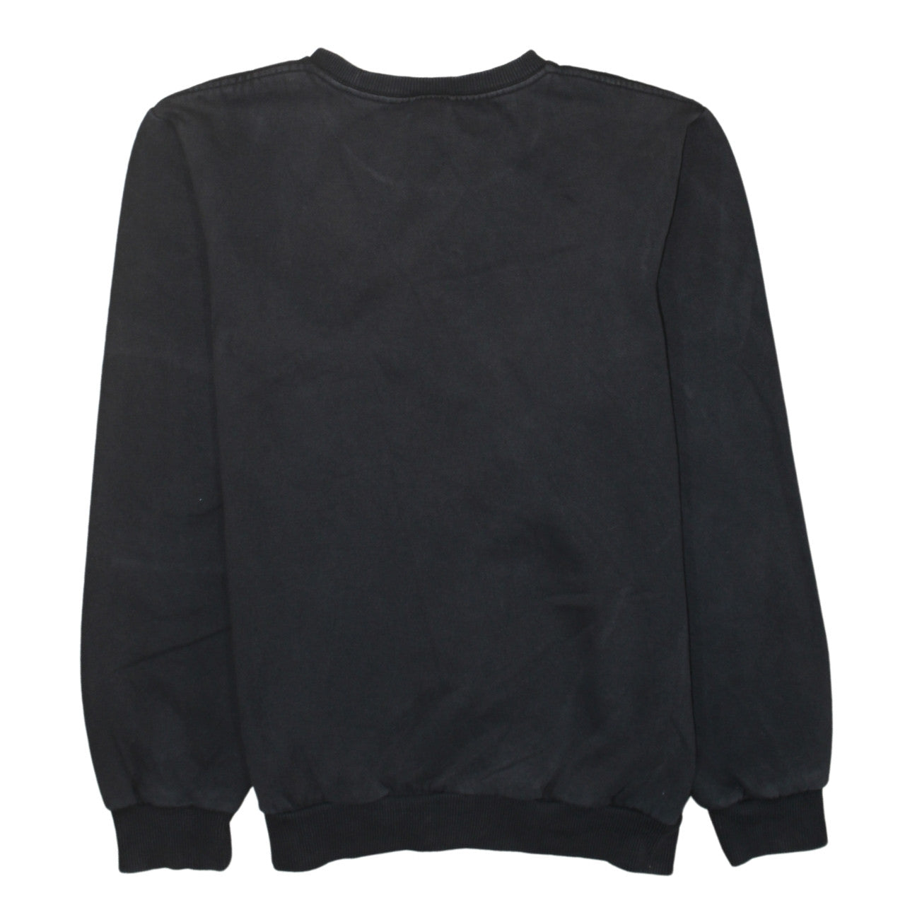 Adidas Men's Black Graphic Trefoil Logo Pullover Sweatshirt Size M