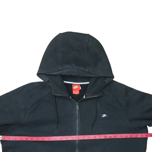 Nike Men's Black Full Zip Hoodie Jacket Size L Regular Fleece