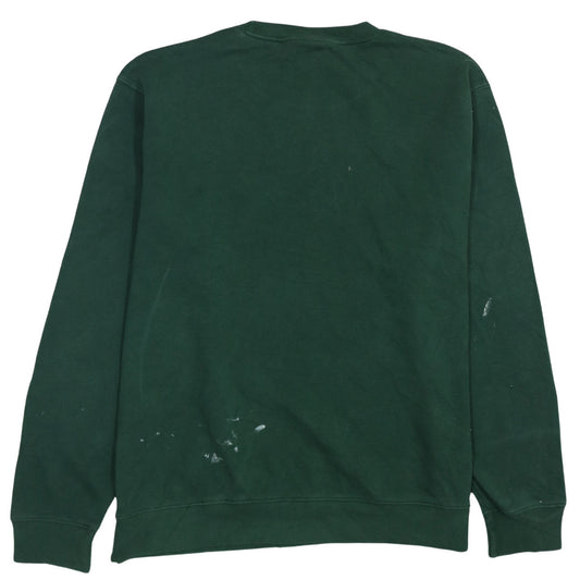 Russell Mens Green XL Pullover Sweatshirt with Logo Embroidery