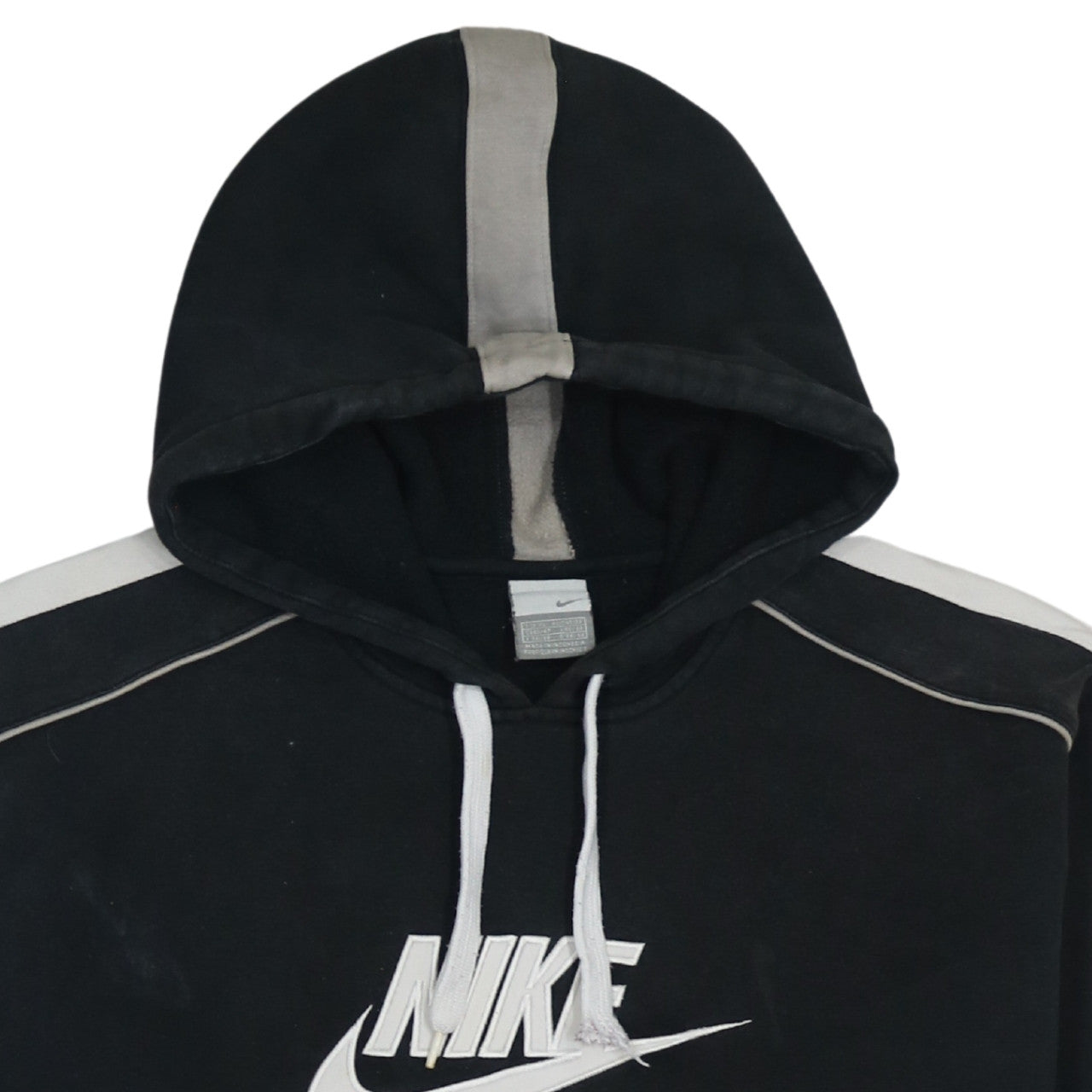 Nike Men's Black Pullover Hoodie L Fleece Sportswear Logo