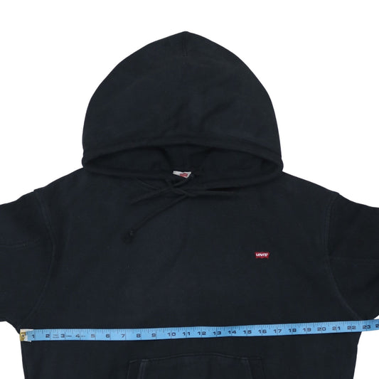 Levi's Womens Black Small Pullover Hoodie Cotton Fleece