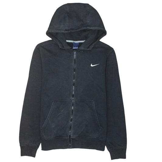 Nike Men's Black Full Zip Hoodie Size M Sports Fleece Sweatshirt