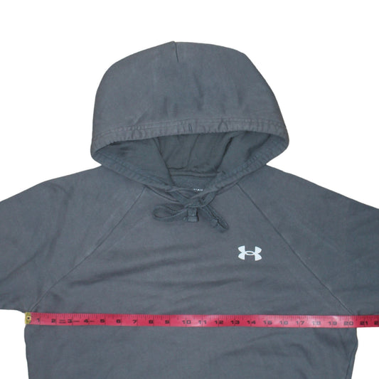 Under Armour Men's Grey Pullover Hoodie Small Loose Fit Sportswear