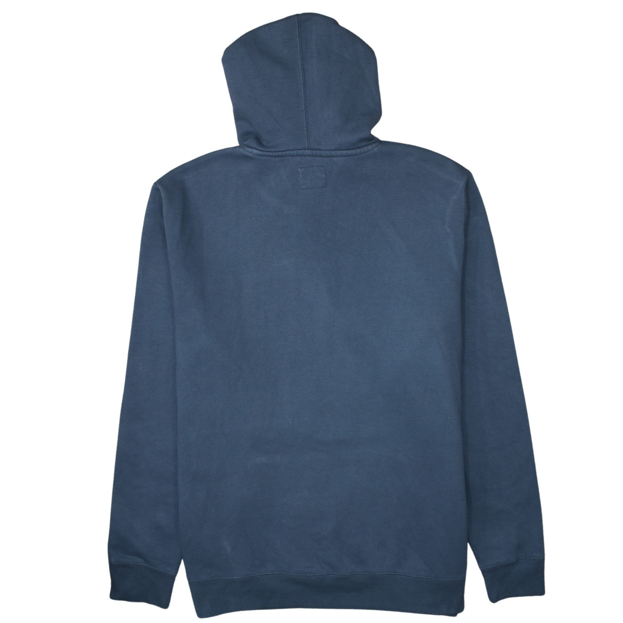 Champion Men Blue Pullover Hoodie L Graphic Logo Fleece Sweatshirt