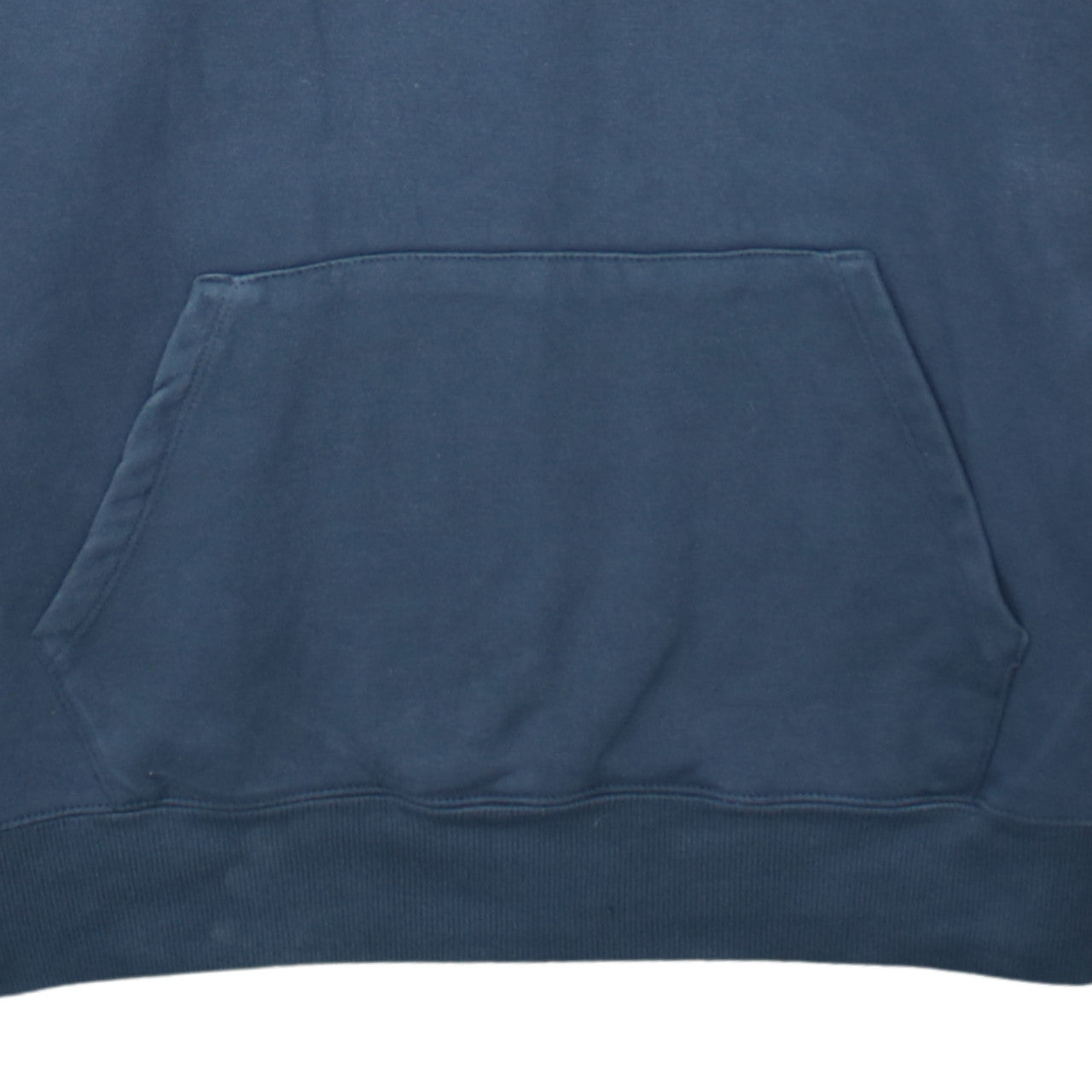 Champion Men Blue Pullover Hoodie L Graphic Logo Fleece Sweatshirt