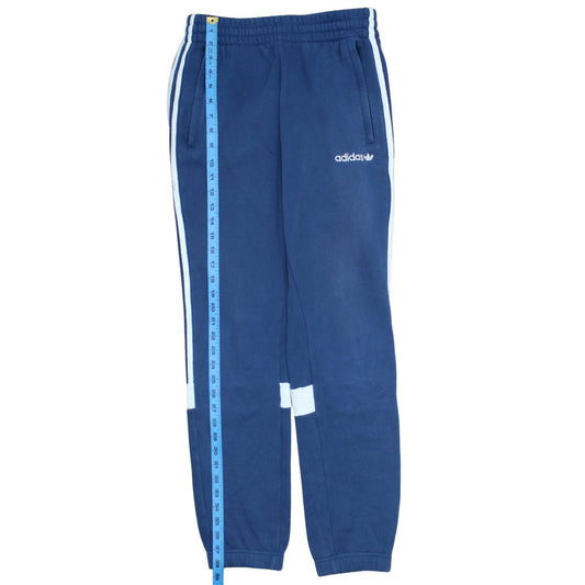 Adidas Mens Blue Slim Sweatpants Joggers Size S with Stripes