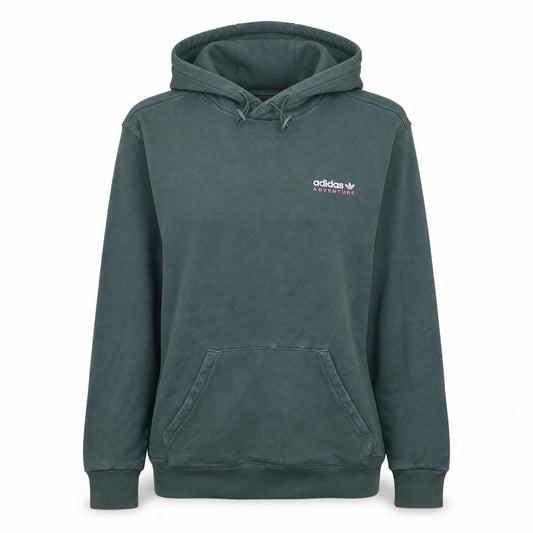 Adidas Adventure Womens Green Pullover Hoodie Size M Classic Fit