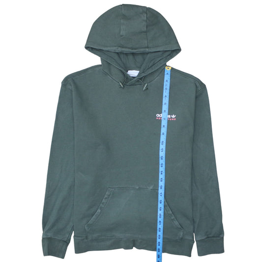 Adidas Adventure Womens Green Pullover Hoodie Size M Classic Fit
