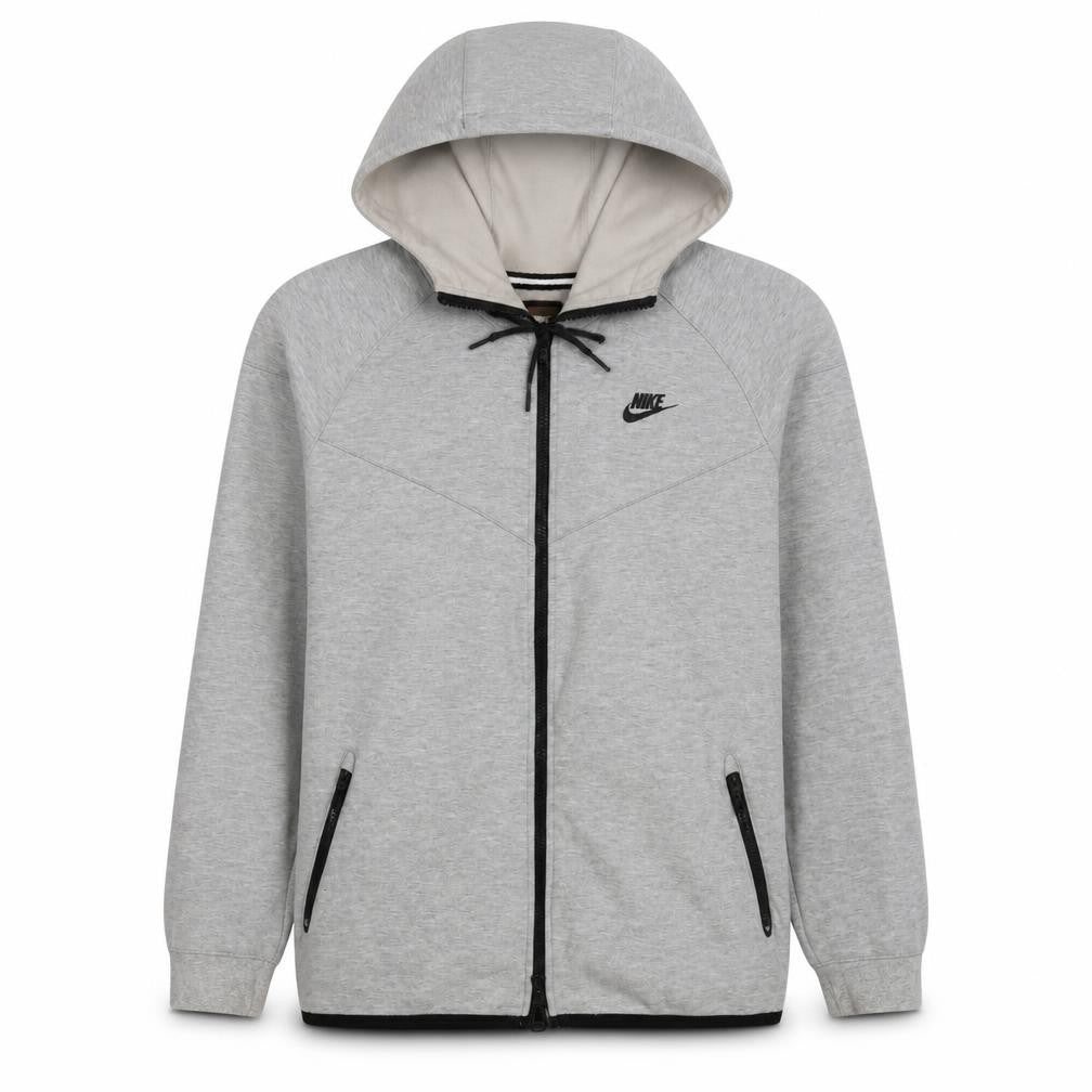 Nike Men's Grey Full Zip Hoodie Size L Regular Fit